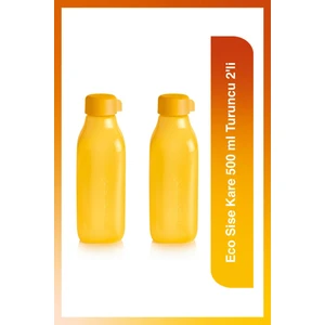 Eco Sise Kare 500 ml Turuncu 2'li
