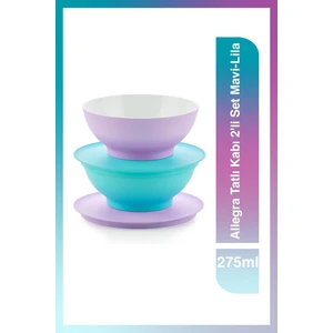 Allegra Tatlı Kabı 2'li Set 275 ml Mavi-Lila