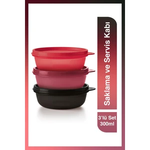 Saklama ve Servis Kabı 3'lü Set 300 ml
