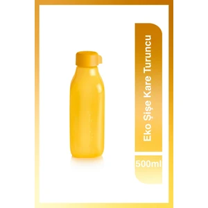 Eko Şişe Kare 500 ml Turuncu