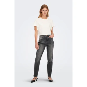Kadın Mom Jeans 65515266261 Koyu Gri