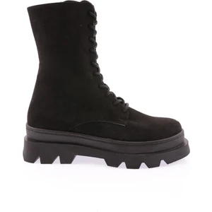 744-22K Kadın Bağcıklı Fermuarlı Bot