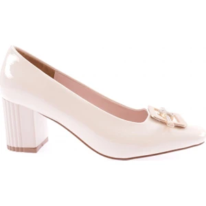 K111 Kadin Kare Tokali Simli Ip Detayli Topuklu Ayakkabi