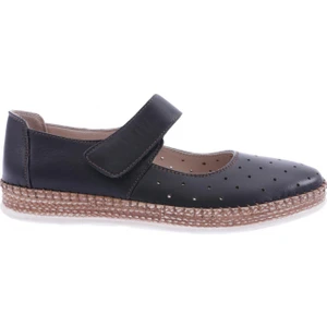 P36-22Y Kadın Cırtlı Lazerlı Soft Anatomıc Footwear Derı Ayakkabı