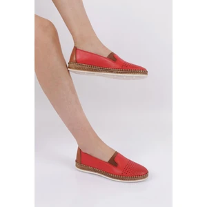 P37-22Y Kadın Lazerlı Soft Anatomıc Footwear Derı Ayakkabı