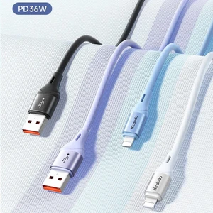 CA-1833 36W USB Iphone Hızlı Data-Şarj Kablo 1.2m-Mor
