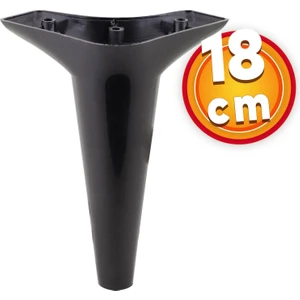 Lüks Mobilya Kanepe Sehpa Tv Ünitesi Koltuk Ayağı 18 cm Siyah Baza Ayak