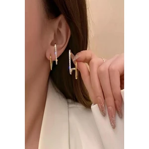 Kadın Küpe Zirkon Taş Vip Kararmaz Küpe