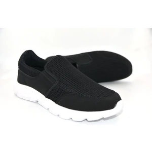 Free Bance Hafif Taba Bağcıksız Conford Erkek Spor Ayakkabı Siyah Beyaz