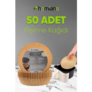 Fritöz Airfryer Pişirme Kağıdı Yağlı Kağıt Yuvarlak 5l- 50 Adet