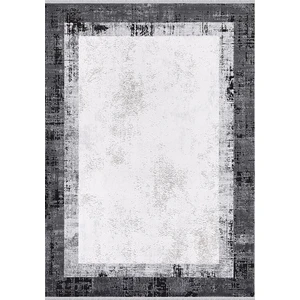 Ipek Mekik Halı Roxanne 17107 Antrasit Çerçeveli Yumuşak Dokulu Spor Halı