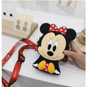 Minnie Mouse Kız Çocuk Silikon Cüzdan Çanta