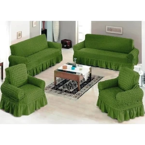 Bürümcük Lastikli Kanepe Örtüsü Likralı Koltuk Örtüsü Iki 3'lü Iki Tekli Çekyat Örtüsü