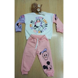 Çocuk Mickey Mouse Baskılı Alt Üst Ikili Takımı