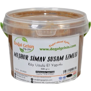 Doğal Gelsin Kolay Gelsin Meşhur Simav Susam Ezmesi 500 gr
