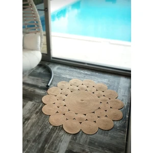 Evvemall Home & Living Jüt Hasır Ipliğinden Dokunan Salon Halısı,mutfak ve Koridor Halısı Royal Serisi Jüt Kilim 605