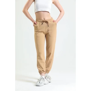 Camel Lastikli Jogger Eşofman Altı