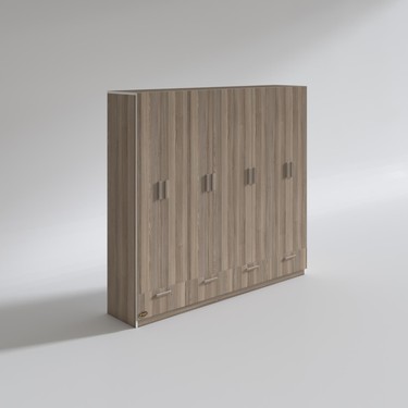 Kenzlife gardırop 8 kapılı 4 çekmeceli zambak 182*200*42 crd Fiyatı