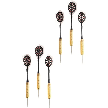 Delta 6 Adet 22 Gram Dart Oku Çelik Uç Pirinç Gövde Renkli Kanat Dart Oku