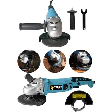 Sturdy 900 Watt Devir Ayarli Sjs Çift Metal Dişli Şanzuman Demir Metal Kesme Taşlama Makinesi 125