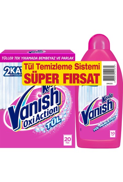 Vanish Kosla Tül Temizleyici Toz 450gr + Parlatıcı 450 ml