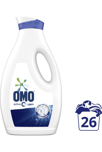 Omo Active Oxygen Sıvı Çamaşır Deterjanı Beyazlar İçin En Zorlu Lekeleri İlk Yıkamada Çıkarır 1690 ml