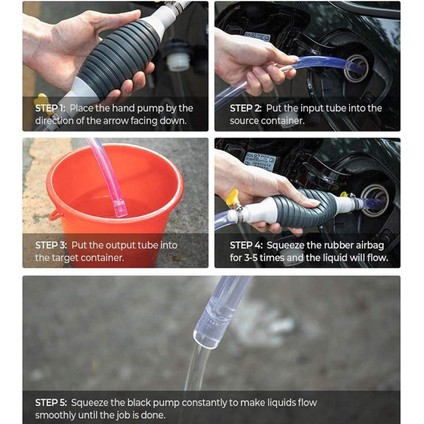 Petrol Petrol Için Manuel Yakıt Transfer Pompası Hortumu 200CM modelleri