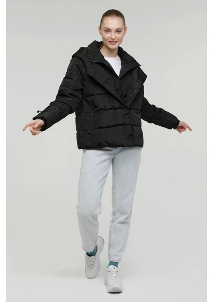 SN71 Short Karina Coat Bayan Mont - Siyah modelleri