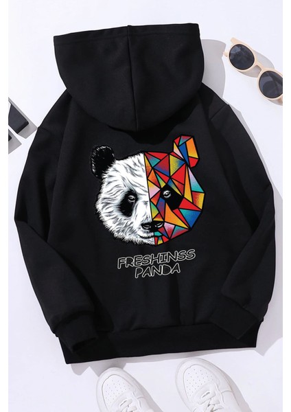 Çocuk  Panda Sırt Baskılı Sweatshirt