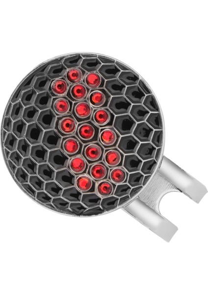 Golf Topu Işaretçisi Kristal Matkap Kapağı Klipsli Golf Kapağı Vizörü Kırmızı (Yurt Dışından)