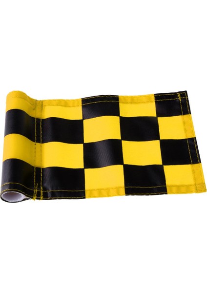 Golf Koymak Yeşil Fincan Delik Bayrağı Arka Bahçe Uygulama Aksesuarı Sarı+Siyah (Yurt Dışından)