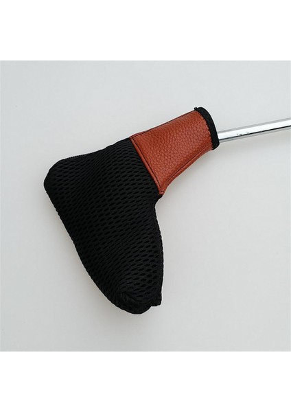 Mesh Golf Blade Putter Head Cover Club Aksesuarları Zipper Brown ile Headcover (Yurt Dışından) fırsatları