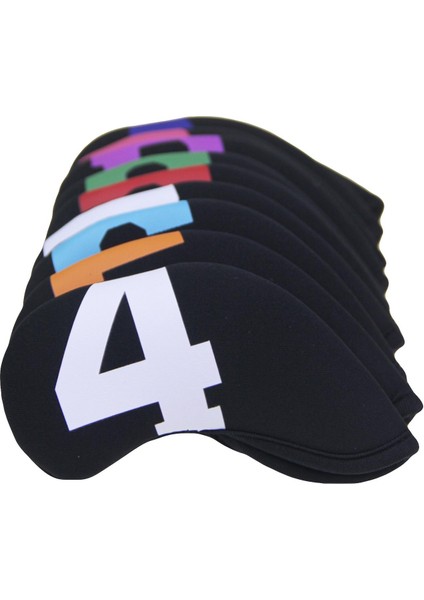 10PCS Golf Demir Kafa Seti Dört, 5,6,7,8,9, P, A, S, Siyah (Yurt Dışından) indirimleri