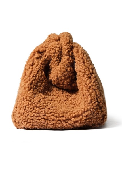 Nerry Atelier Secret Camel Teddy- Peluş Çanta Kadın El Çantası fiyatları