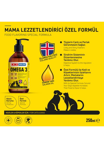 Kedi & Köpek Omega 3 250 Ml. KCD201