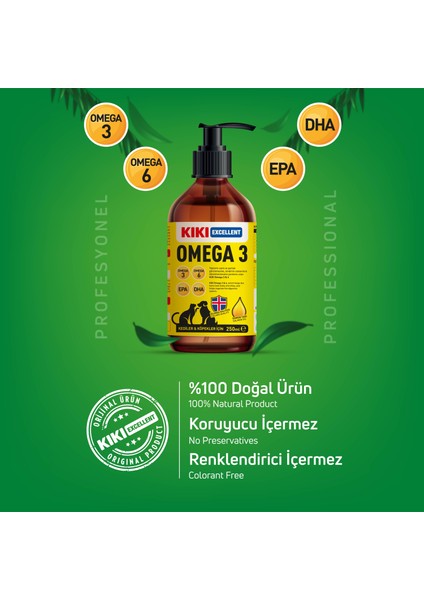 Kedi & Köpek Omega 3 250 Ml. KCD201