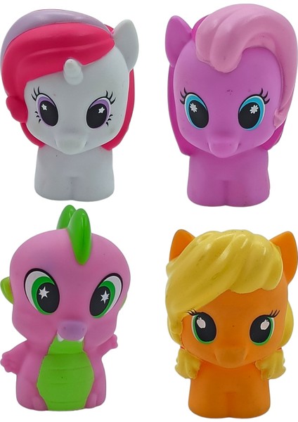 PopŞeker My Little Pony Playskool Friends 4'lü Karakter Set Pony Oyuncakları Her Biri 6.5cm.