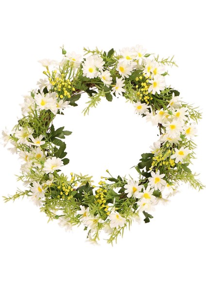 Yapay Papatya Çelenk Çelenk Asılı Süsleme