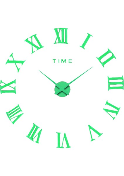 Duvara Monte Işıklı Saat Iy 3D Etiket Modern Ev Bar