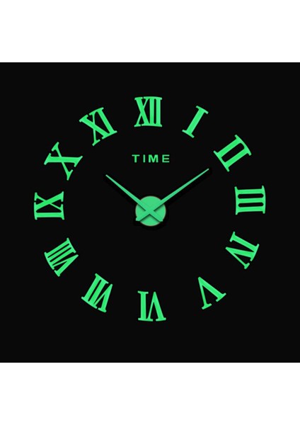 Duvara Monte Işıklı Saat Iy 3D Etiket Modern Ev Bar modelleri
