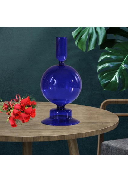 Dekoratif Şamdan Tutucu Masa Centerpieces Spherik Mavi indirimleri