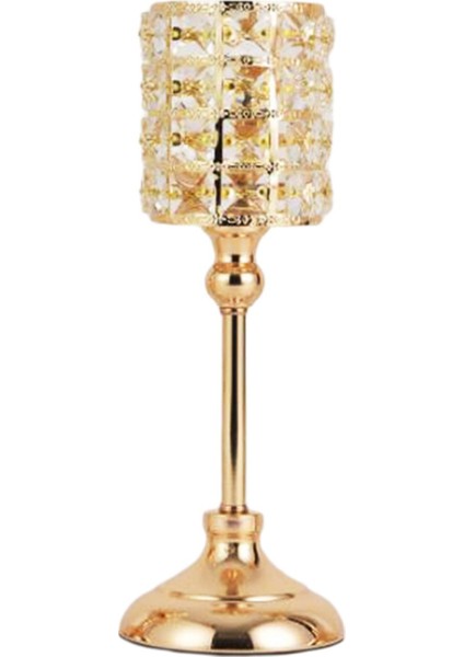 Kristal Modern Ev Taşıyıcı Mum Tutucu Şamdan Parlatıcı Parti Masaüstü M 11X31CM modelleri