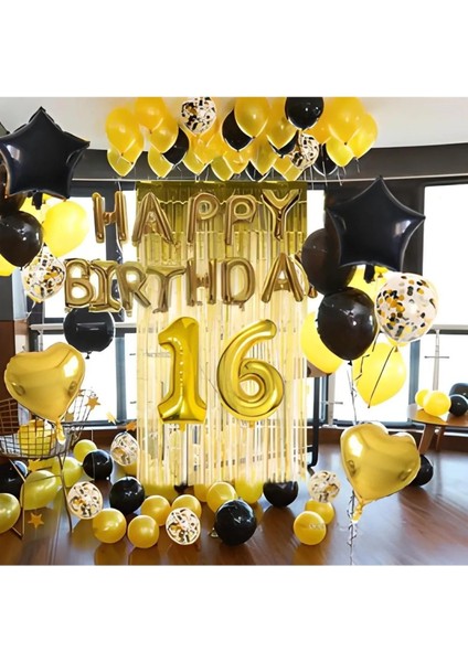 16 Yaş Happy Bırthday Doğum Günü Seti