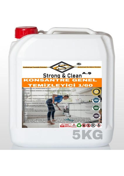 Genel Temizleyici Konsantre 1/60 5 kg