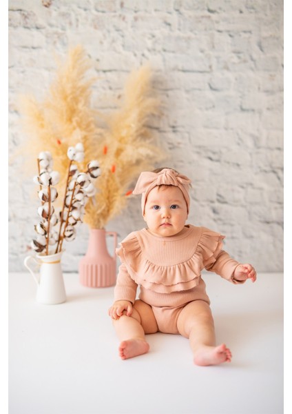 Gots Sertifikalı Pamuk Volanlı Body (0-4yaş)