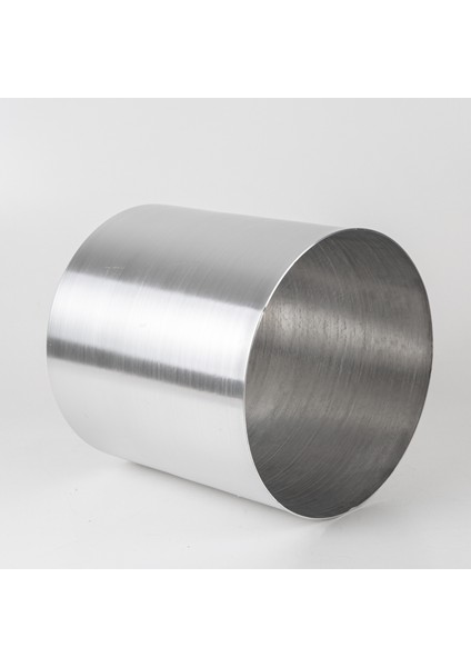 Silindir Alüminyum Saksı Gümüş Ebat 15 x 15 cm modelleri