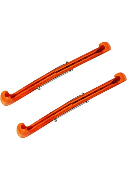 1 Çift Buz Hokeyi Paten Pateni Bıçağı Kapakları Ayarlanabilir Turuncu (Yurt Dışından)