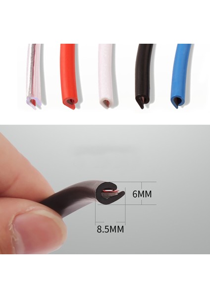 Oto Kapı Fitili Çizilme Çarpma Önleyici 6 Metre Araç Kapı Fitili Bantlı modelleri