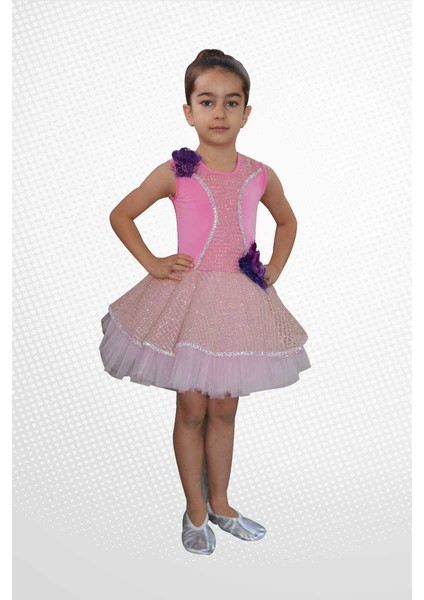 Modern Dans Bale Kostümleri (Fileli Elbise)