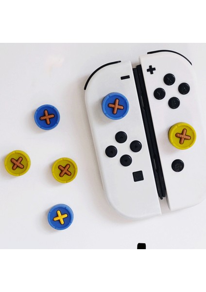4 Adet Thumbstick Şapka Düşmeye Dayanıklı Koruyucu Zengin Renkler Oyun Anahtarı Şapka Forfor(Yurt Dışından)